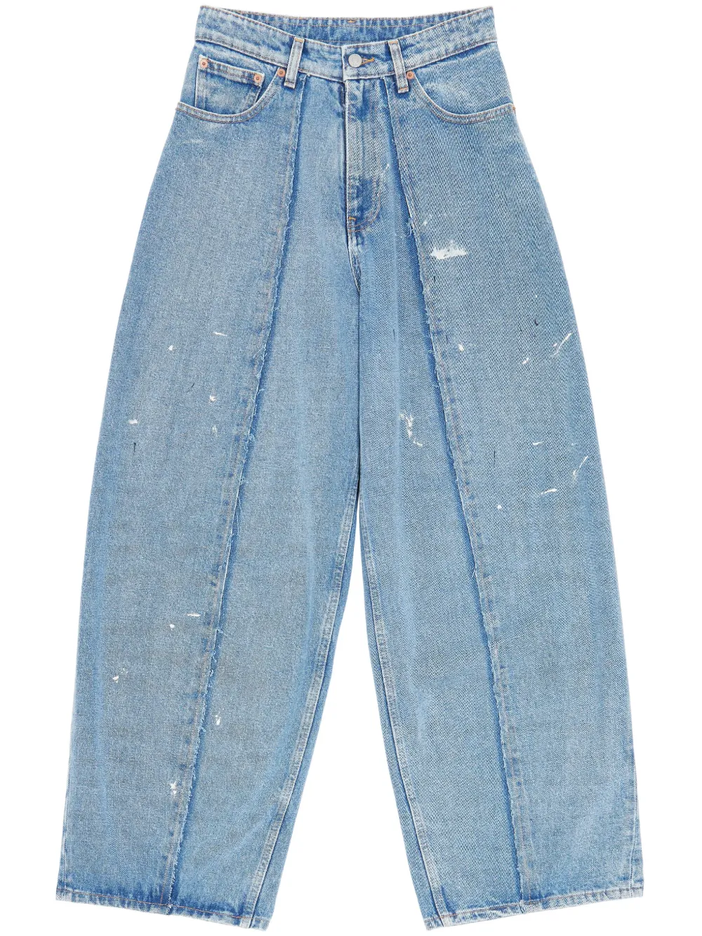 MM6 Maison Margiela straight-leg cotton jeans - Blu