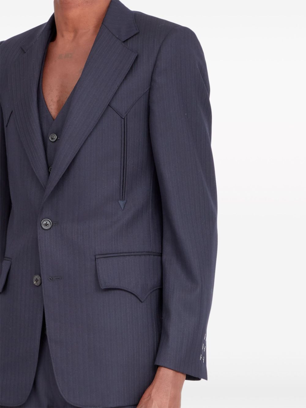 Maison Margiela tailored single-breasted wool blazer Men