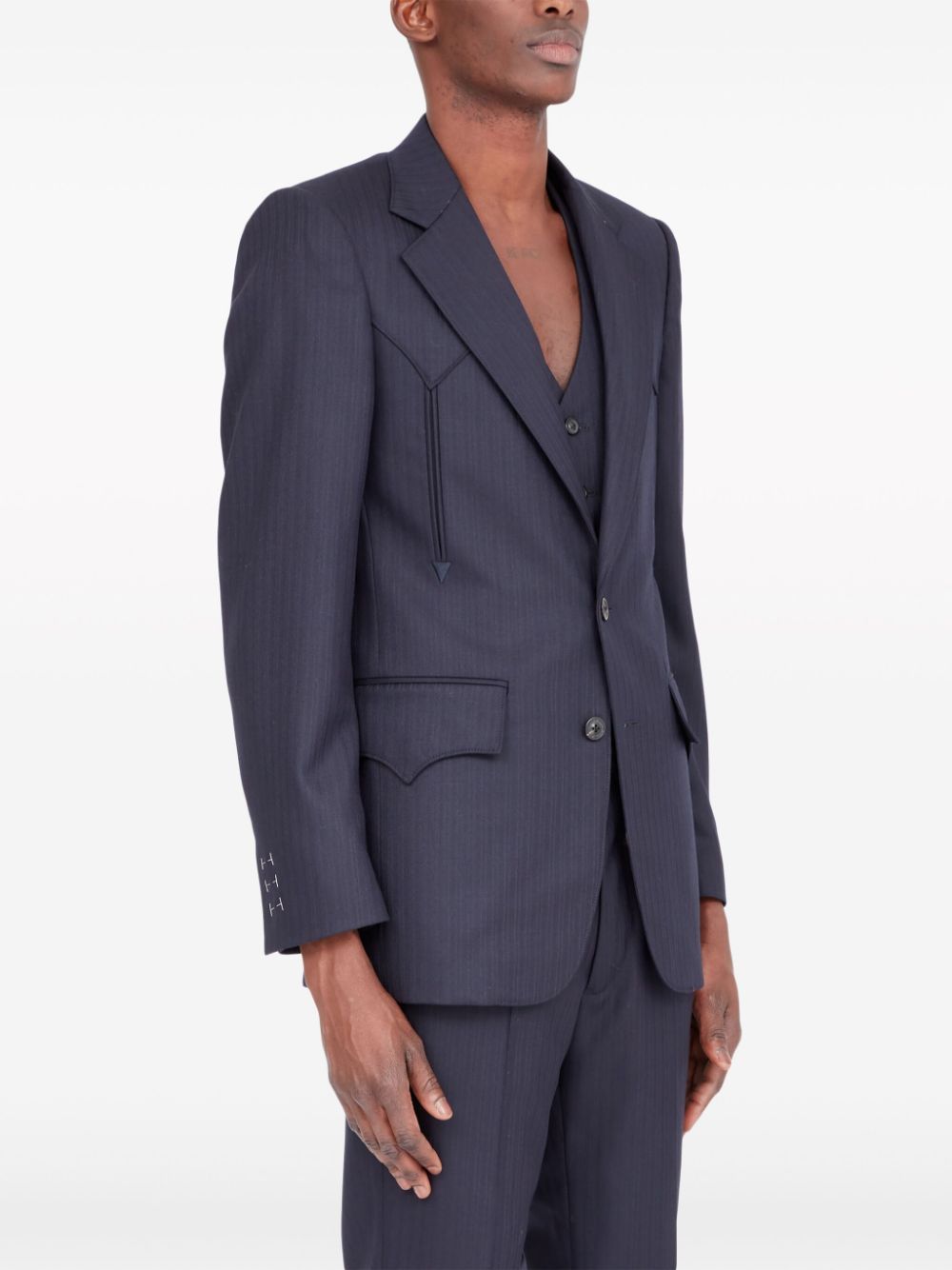 Maison Margiela tailored single-breasted wool blazer Men