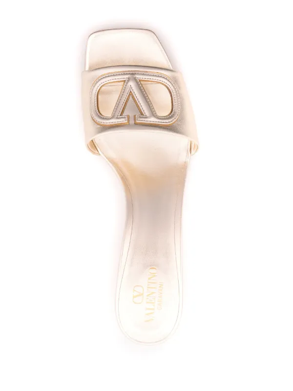 Valentino Garavani Vロゴ シグネチャー 60mm レザーサンダル