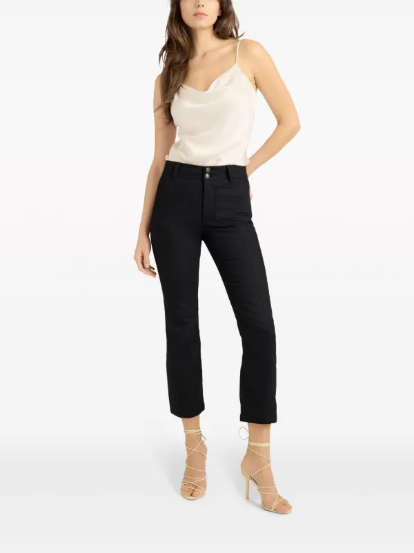 Cinq A Sept Dorothea Cropped Jeans Black FARFETCH EG