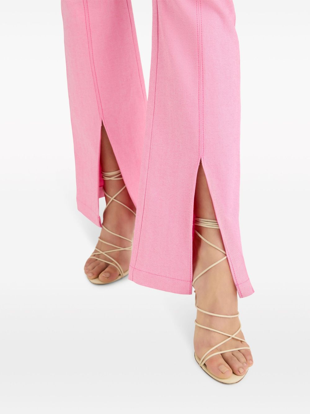 Shop Cinq À Sept Shanis High-rise Panelled Jeans In Pink