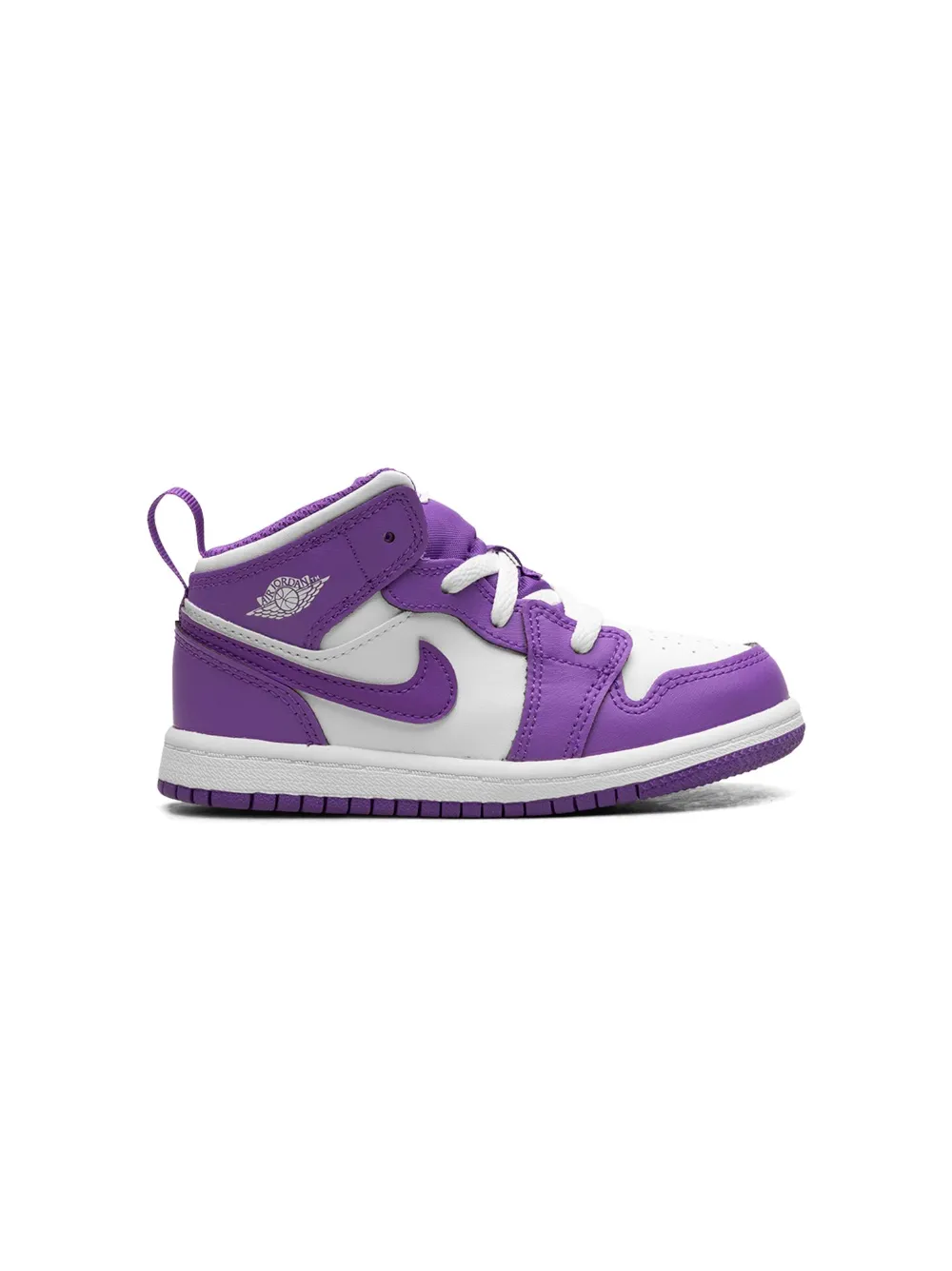 Shop Jordan 1 Mid "purple Venom" Sneakers