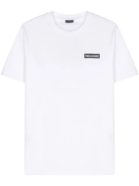 Paul & Shark appliqué-logo cotton T-shirt