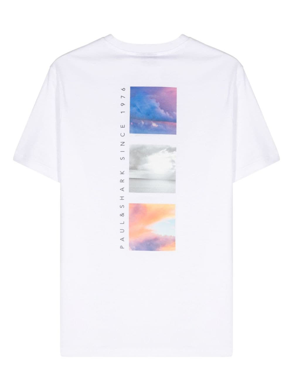 Paul & Shark appliqué-logo cotton T-shirt - Wit