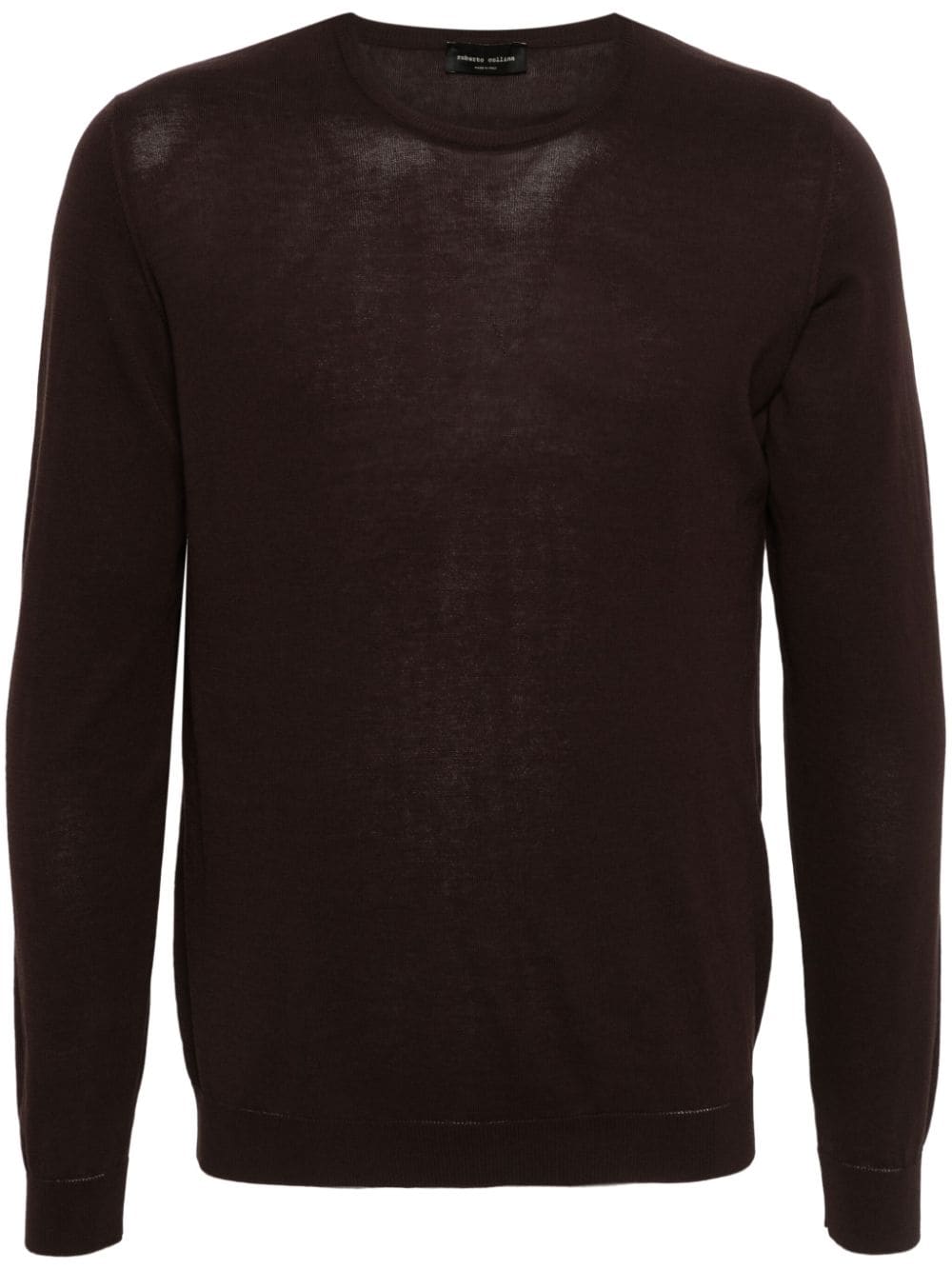 Roberto Collina ribbed cotton jumper - Marrone