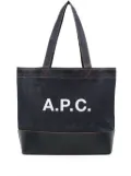A.P.C. Axel denim tote bag - Blue