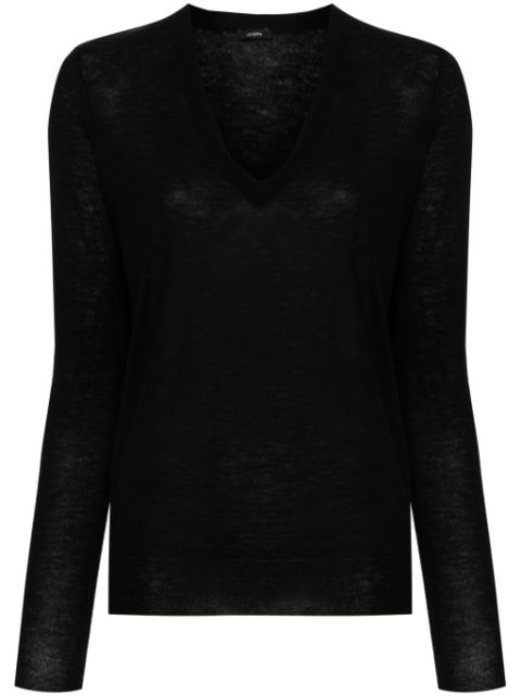 JOSEPH V-neck cashmere jumper Women