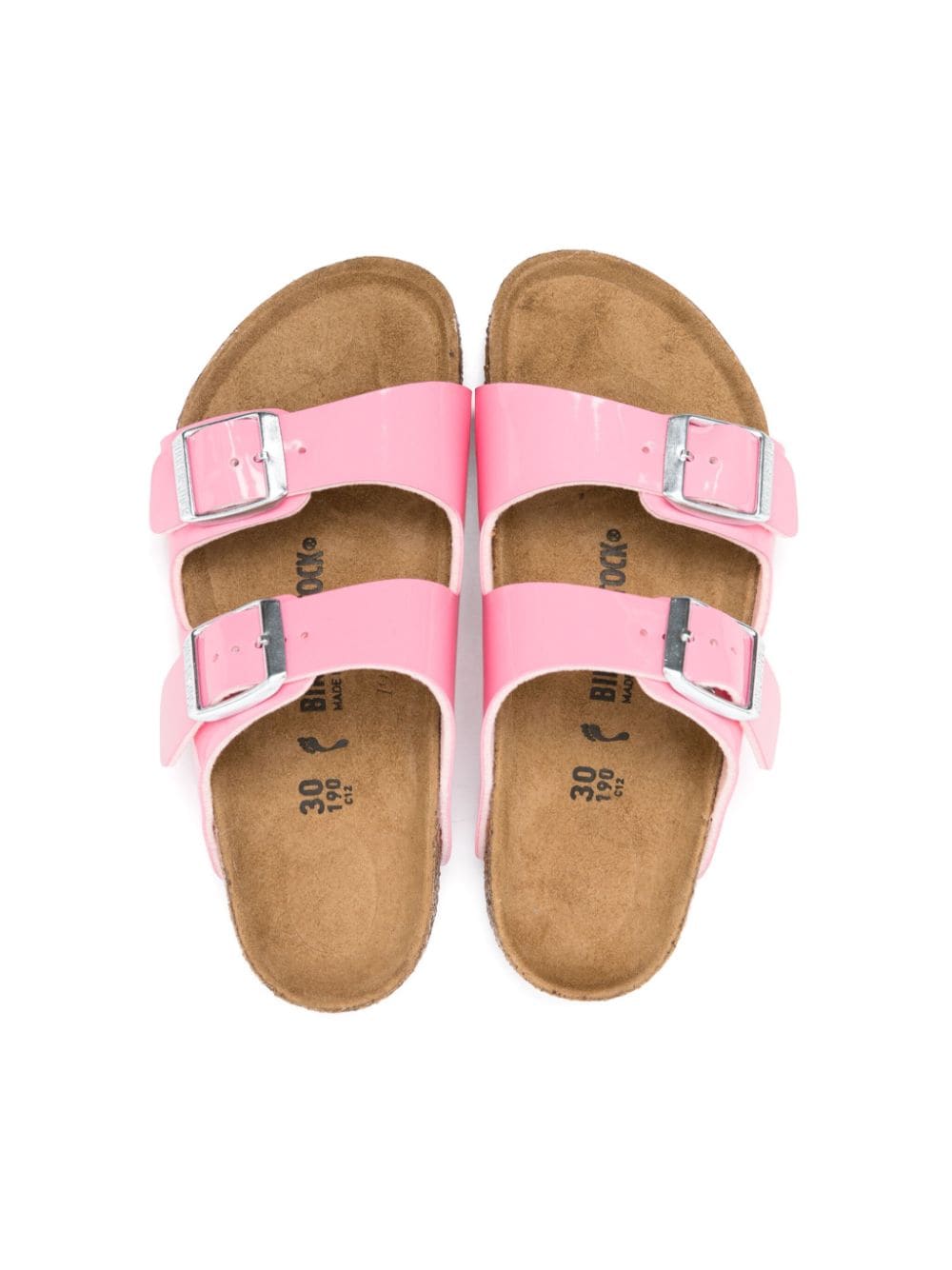 Shop Birkenstock Arizona Bs Leather Sandals In Pink