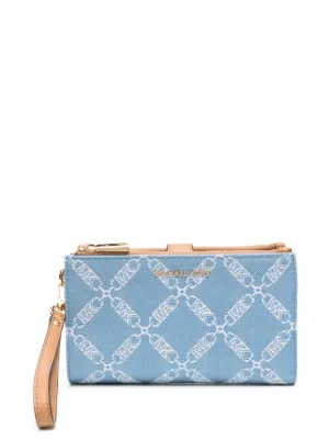 Michael kors best sale light blue wallet