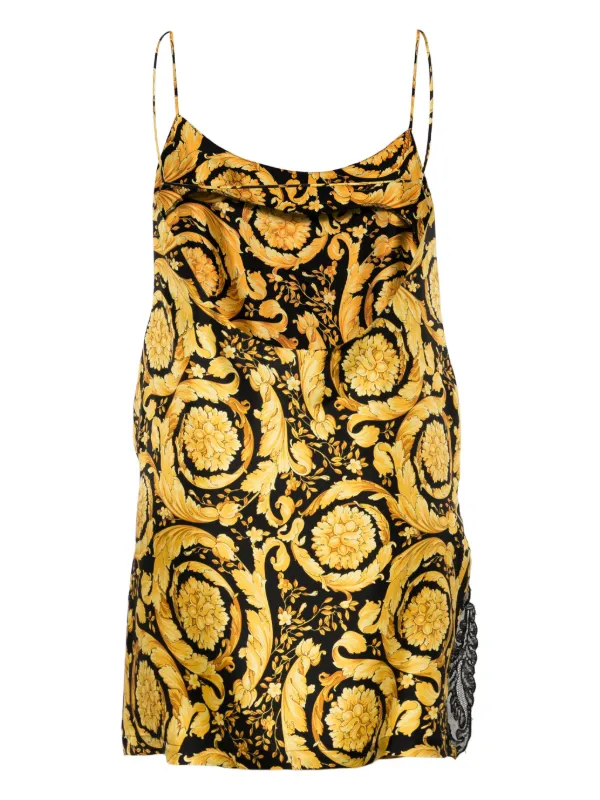 VERSACE☆バロッコシルクツイルドレス 大人もOK 【関税送料込】 VERSACE☆バロッコシルクツイルドレス 大人もOK 【関税送料込】