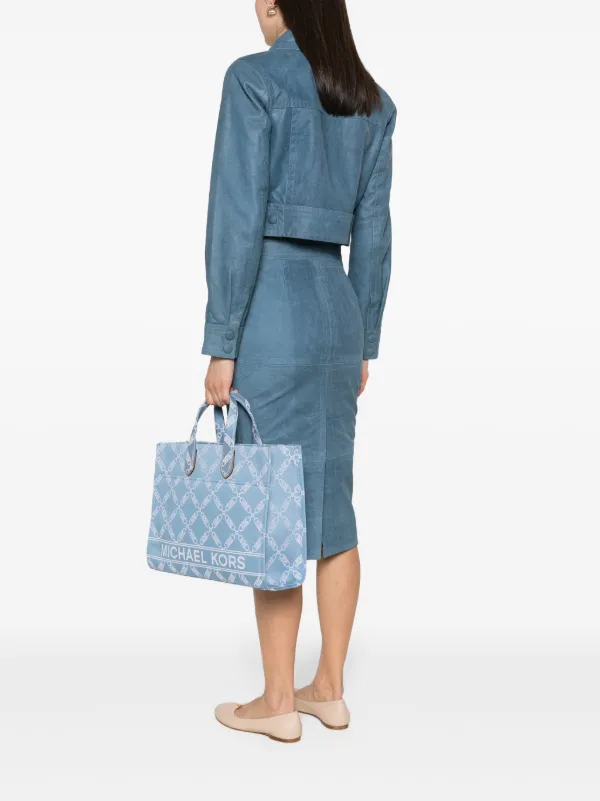 Michael kors outlet denim tote handbags