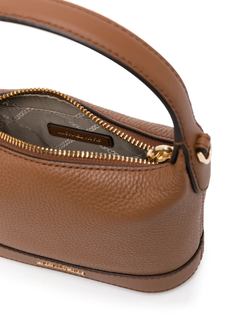 Shop Michael Michael Kors Wythe Leather Crossbody Bag In Brown