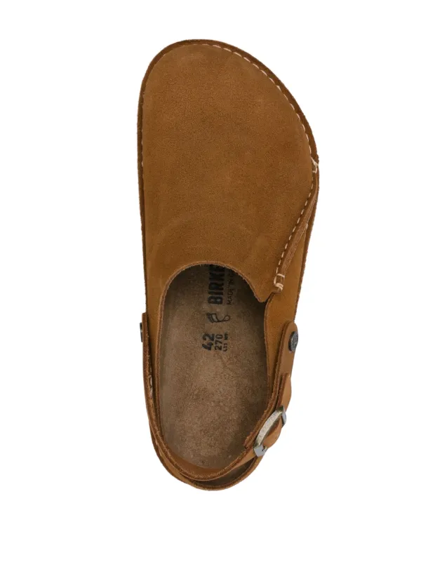 Birkenstock Lutry Suede Clogs | Brown | FARFETCH display picture 2
