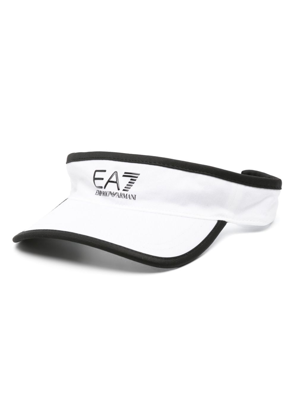 ea7 emporio armani casquette ouverte à logo - blanc
