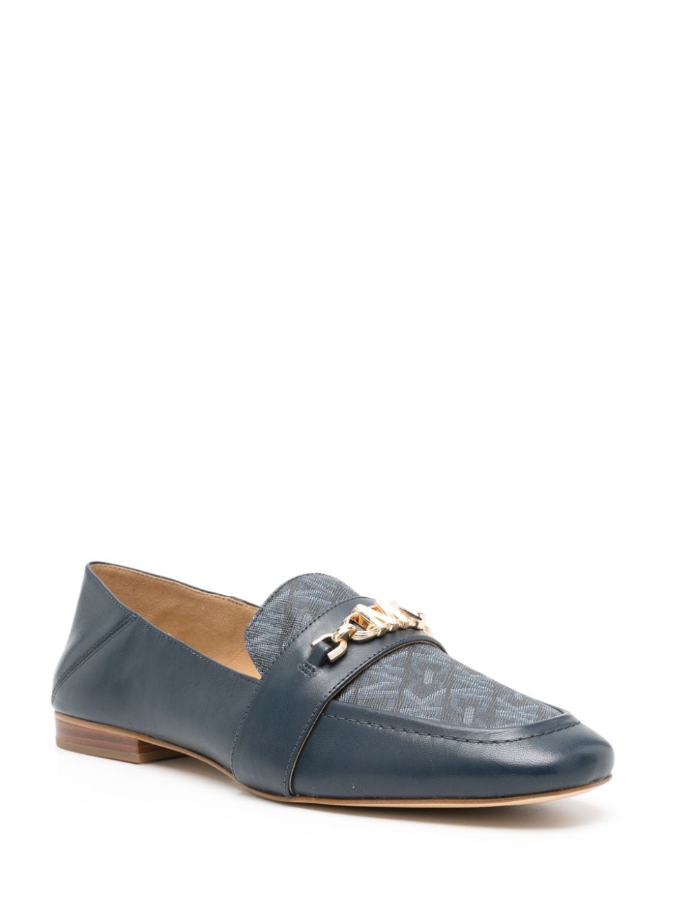 Image 2 of Michael Michael Kors monogram-print leather loafers