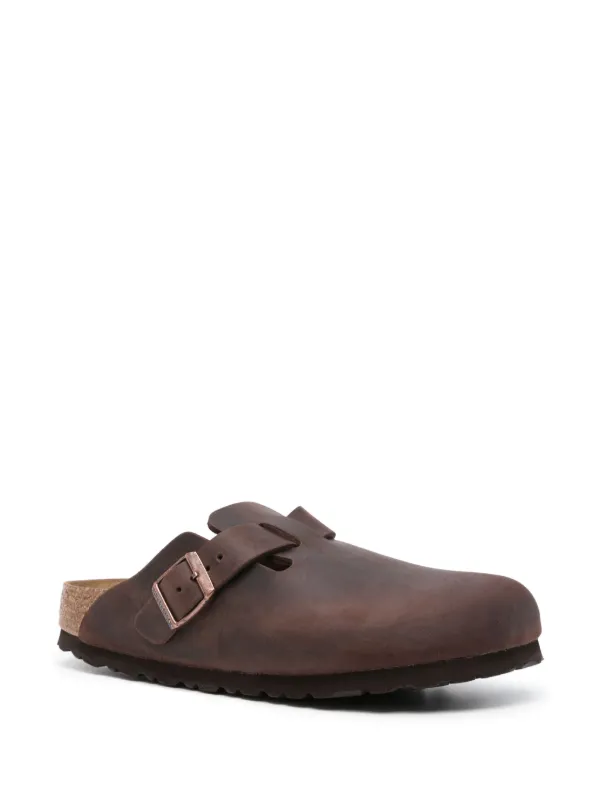 【新品未使用 BIRIKENSTOCK Boston Brown Leather Birkenstock - Boston Oiled Leather - Shoes - Cognac