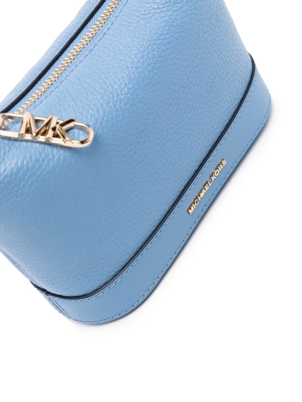 Shop Michael Michael Kors Wythe Leather Crossbody Bag In Blue