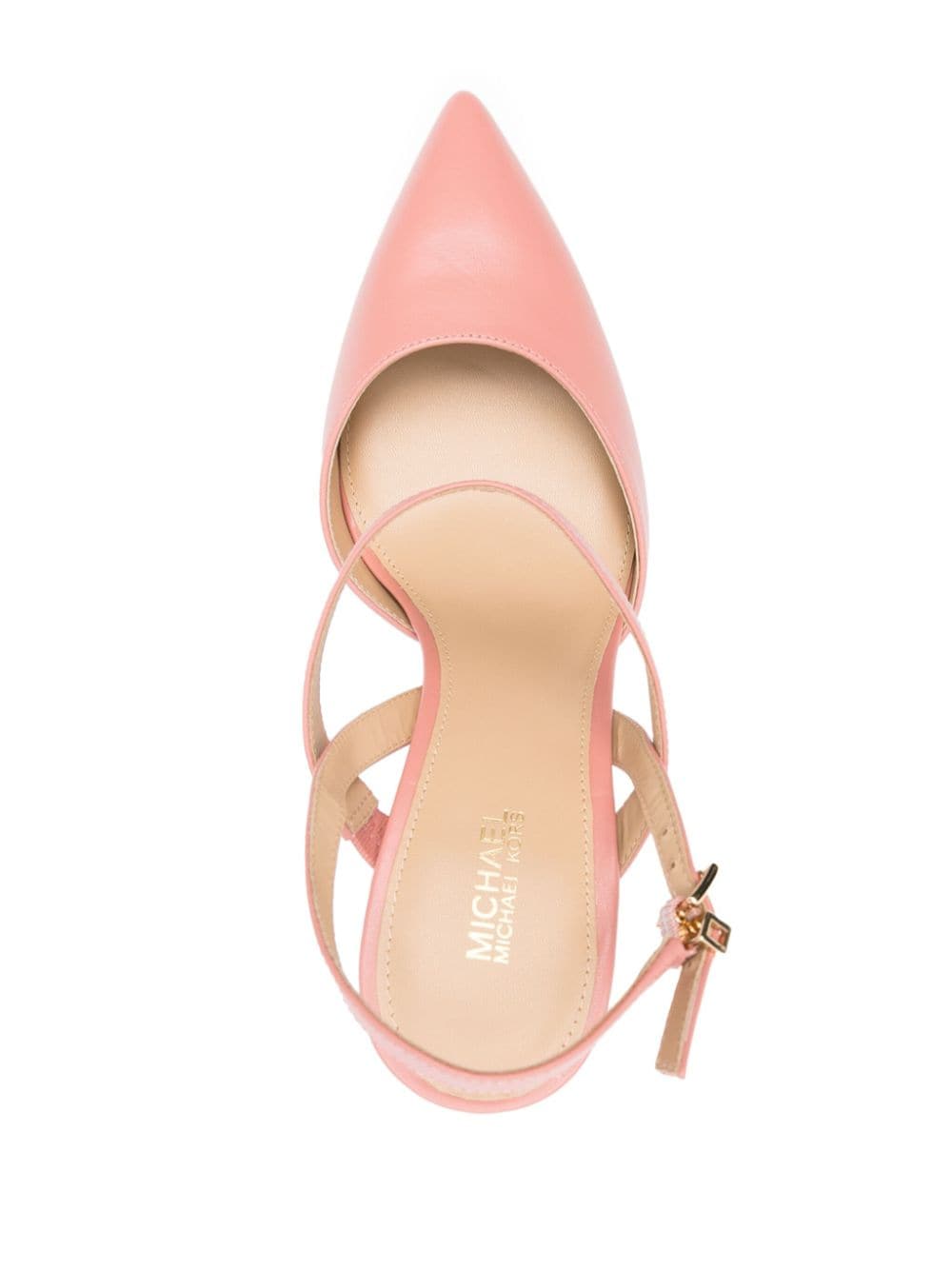 Shop Michael Michael Kors Ava 105mm Leather Pumps In Pink