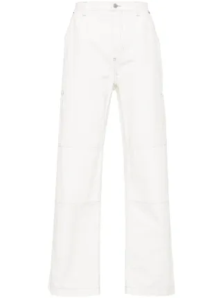 格安販売中 | ストレートパンツ Margiela Maison MM6 ホワイト JP FARFETCH | パンツ