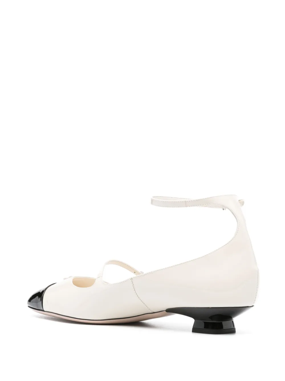 Miu Miu 25mm Logo-plaqueleather Pumps In White