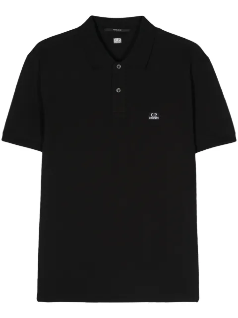 C.P. Company embroidered logo polo shirt