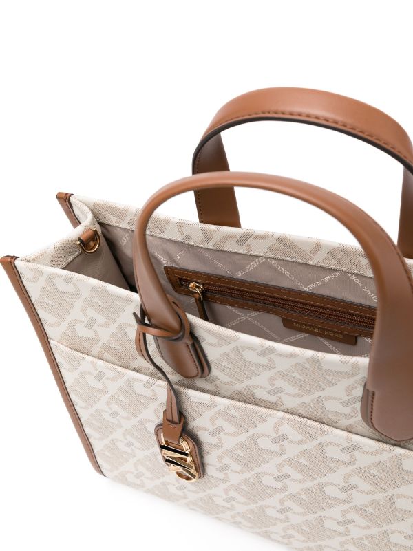 Michael Michael Kors monogram print Canvas Tote Bag Neutrals FARFETCH AO