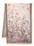 ETRO floral-print chiffon scarf - Neutrals