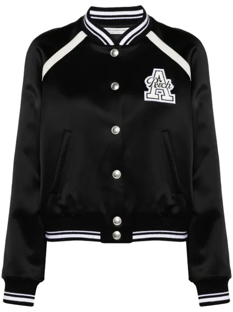 Alessandra Rich logo-patch padded jacket