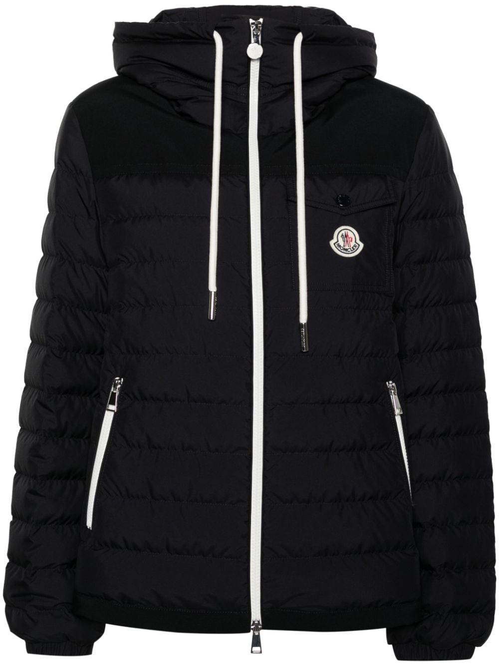 Moncler Acamante Hooded Down Jacket In Blue