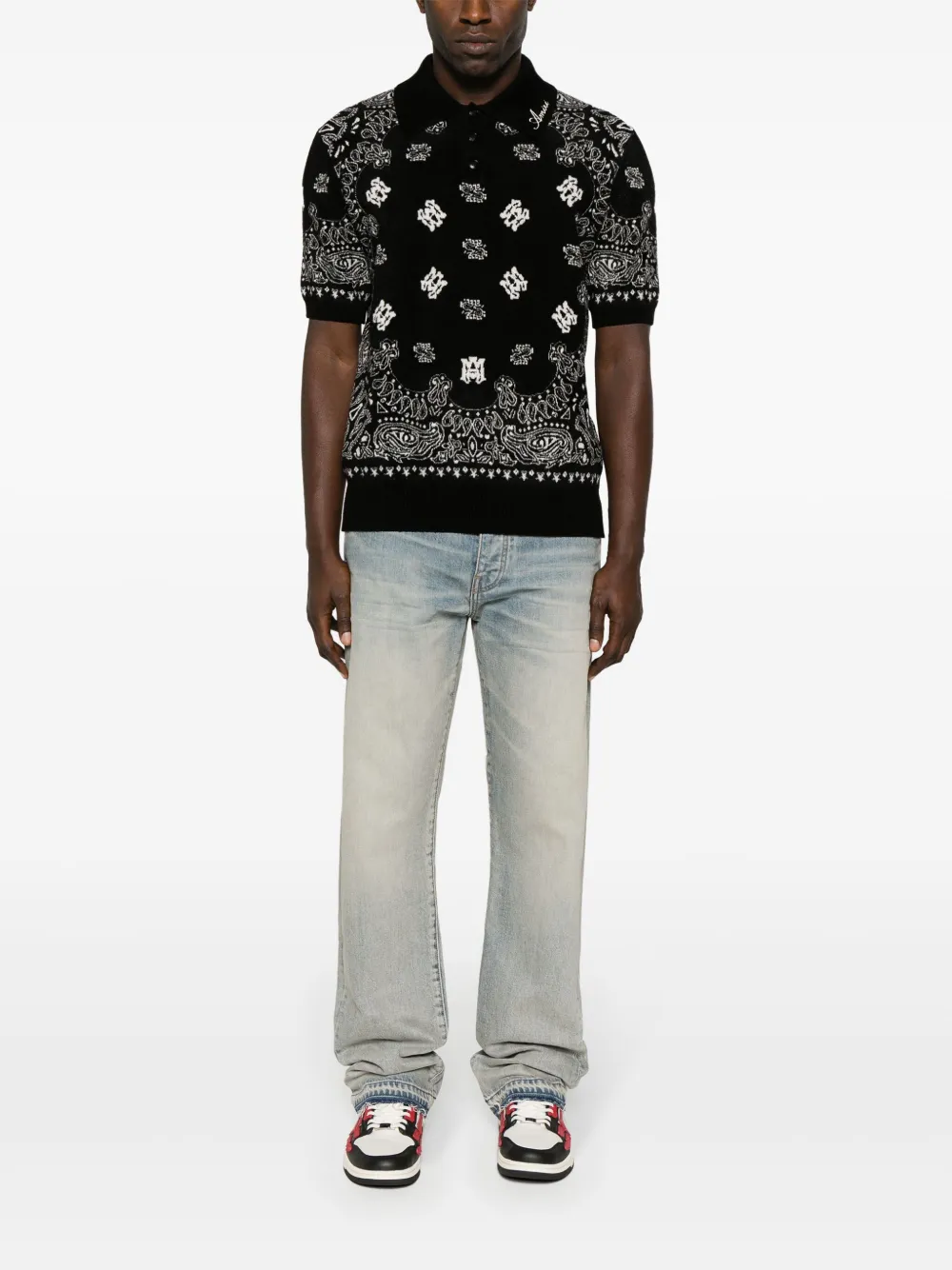 AMIRI T-shirt met logoprint Zwart