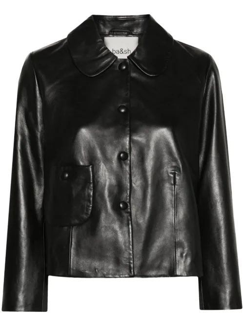 Veste de moto Mylos en cuir - Ba&Sh - Modalova