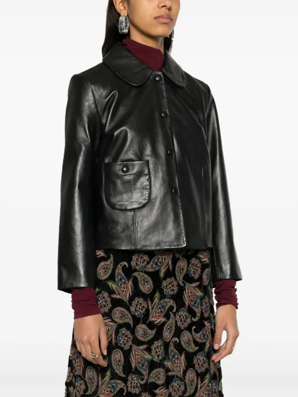 ba&sh★mylos レザージャケット Ba&Sh Mylos レザージャケット | ブラック | FARFETCH JP