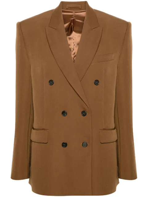 WARDROBE.NYC double-breasted virgin wool blazer