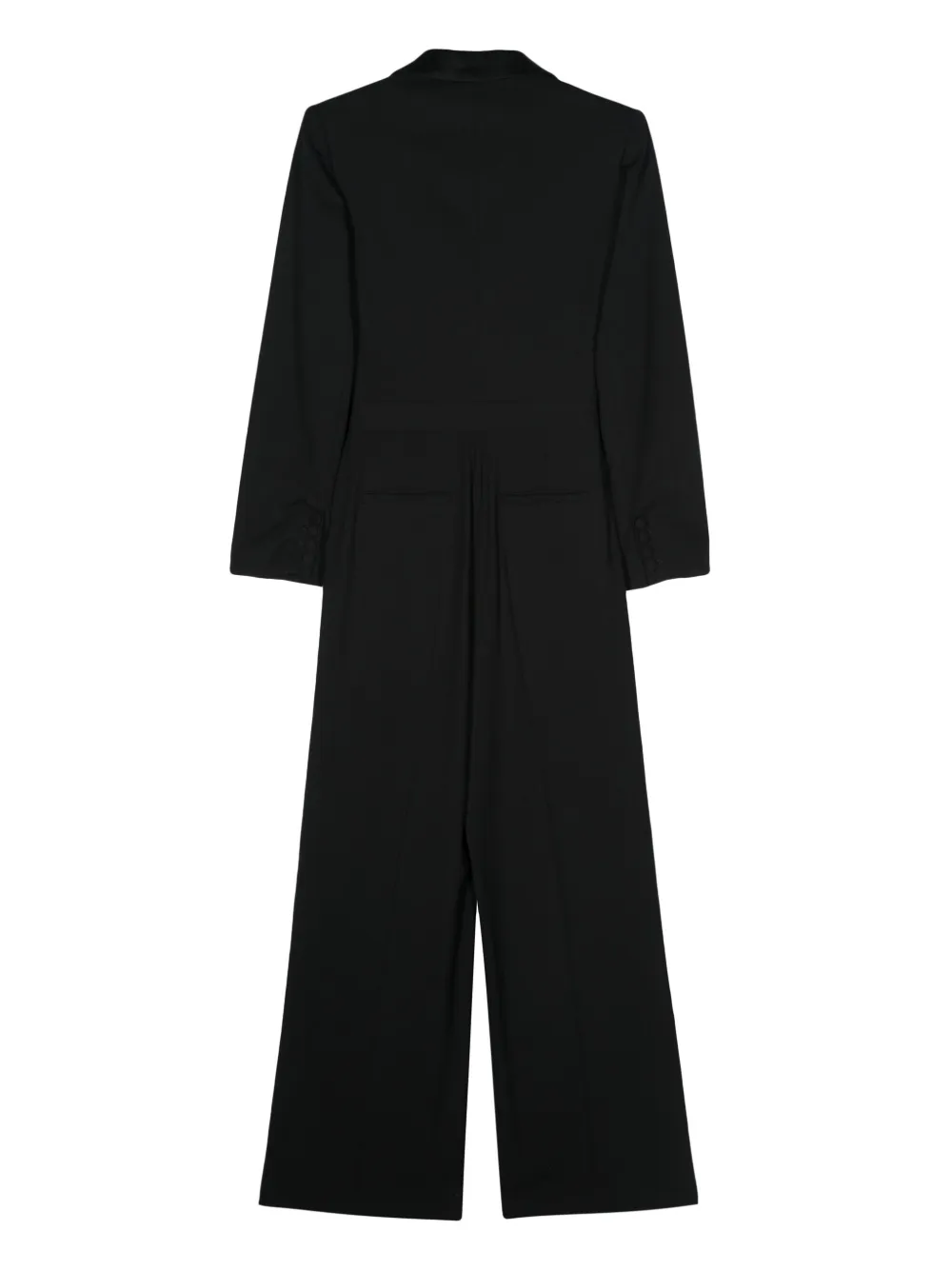 Ba&Sh Jumpsuit met puntige revers - Zwart