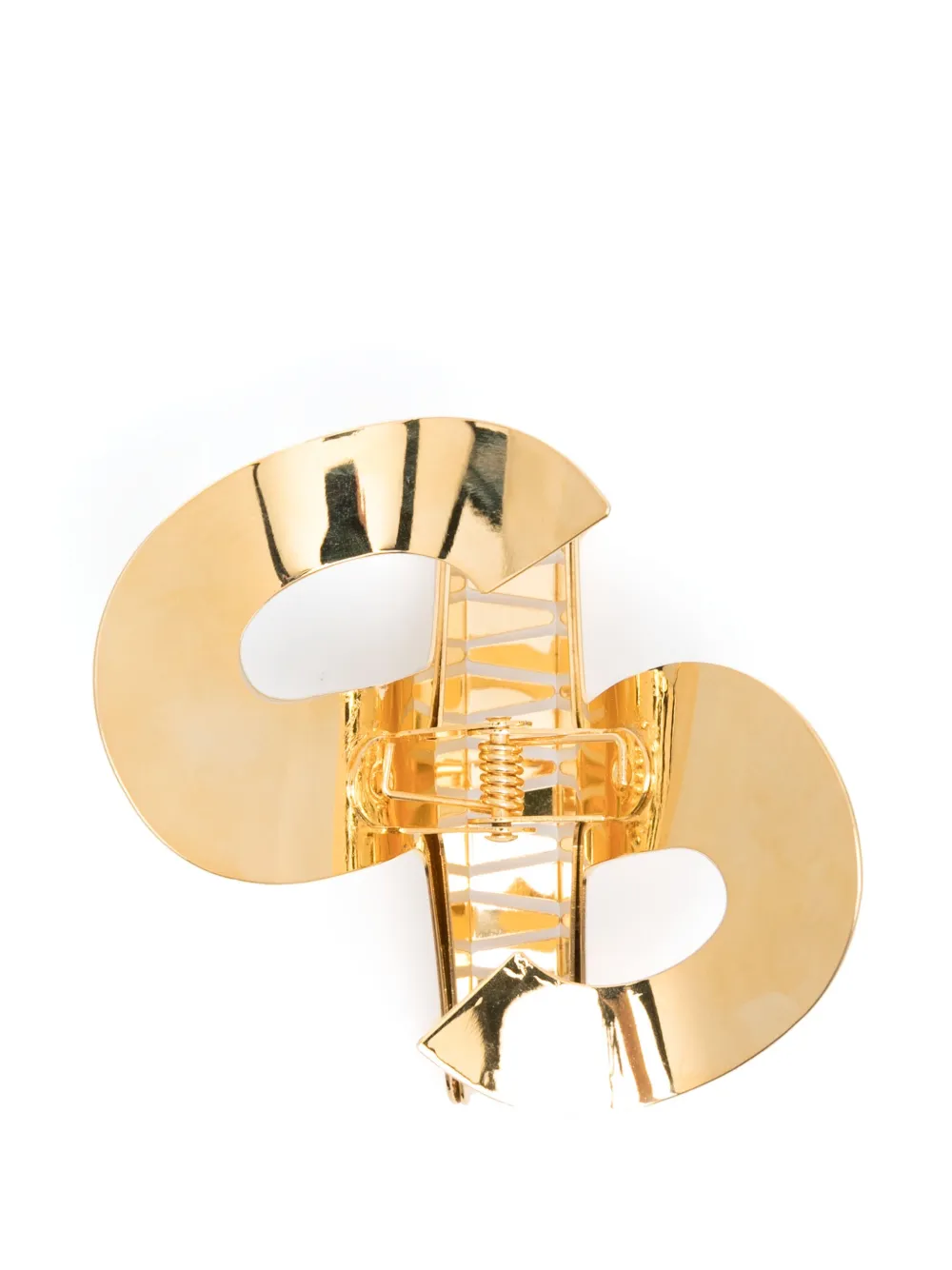 Shop Sacai S-shape Hair Clip In Gold