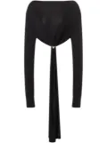 Philosophy Di Lorenzo Serafini gathered-detailing crop top - Black