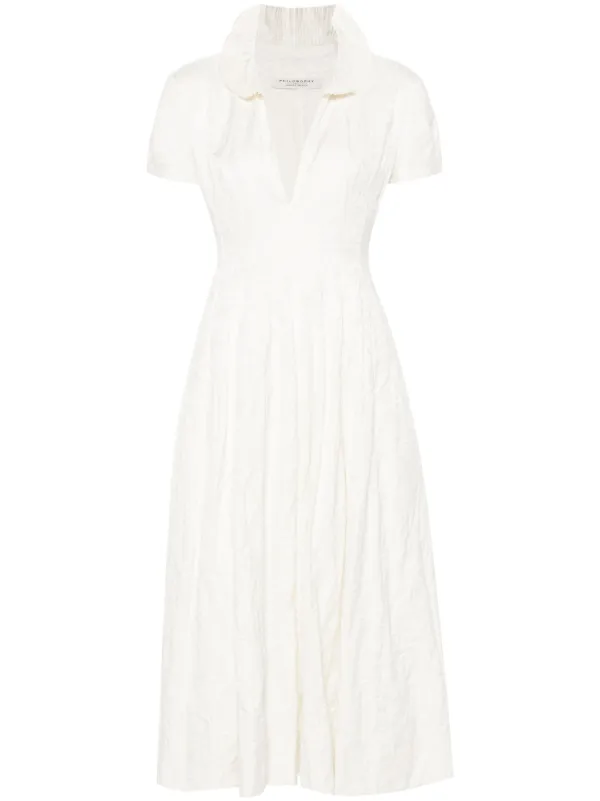 versatile floral midi-dress reviews Floral Embroidered Maxi Dress With Sheer Flutter Sleeves In Sage Multi