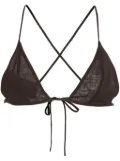 Philosophy Di Lorenzo Serafini halterneck bra top - Brown