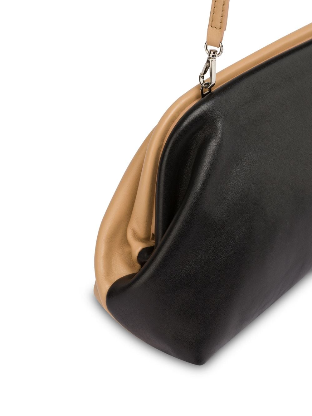 Shop Philosophy Di Lorenzo Serafini Lauren Two-tone Clutch Bag In Black