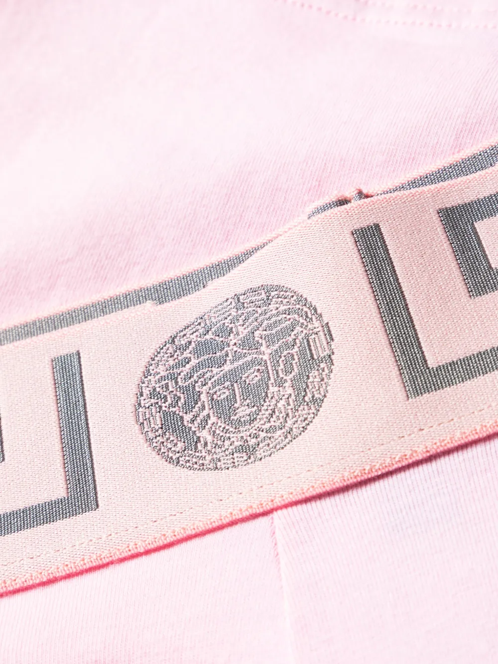 Versace Greca Border Jersey Boxer Briefs In Pink