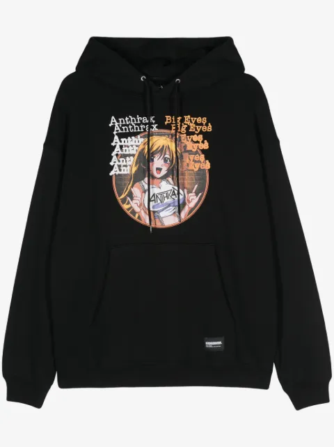Neighborhood x Anthrax logo-print hoodie