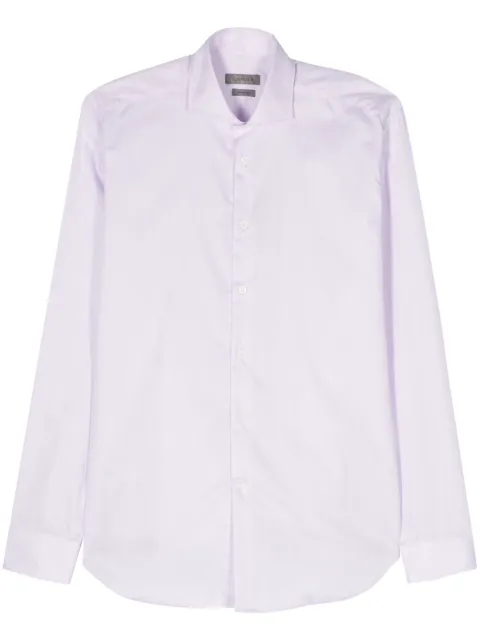Corneliani chemise à tissu flammé