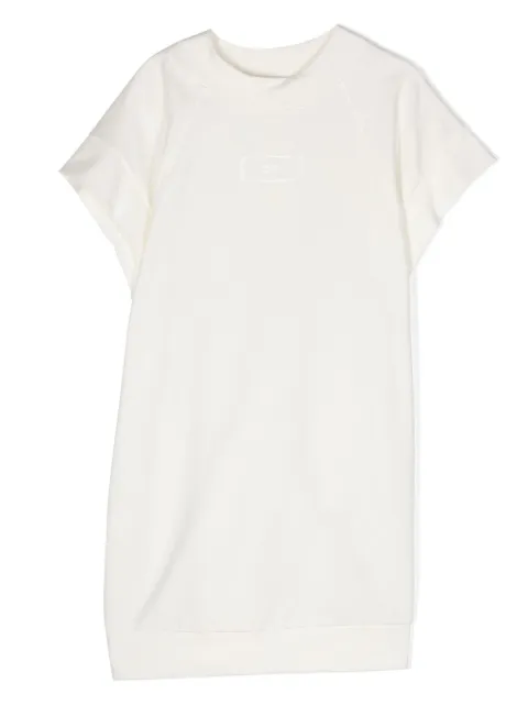 Elisabetta Franchi La Mia Bambina logo-appliqué jersey dress
