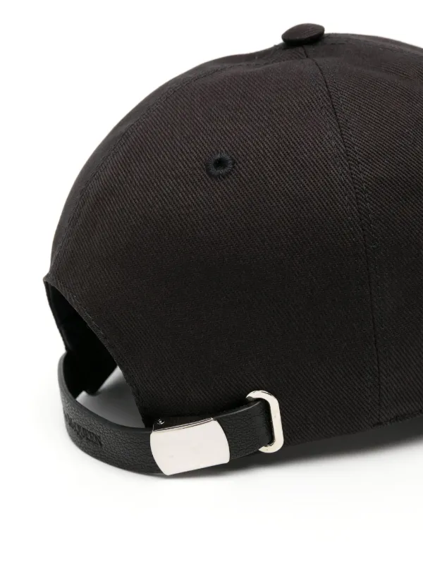Alexander McQueen 人気 コットン 特大 ロゴ 入り キャップ 帽子 Alexander McQueen logo-embroidered Cotton Baseball Cap