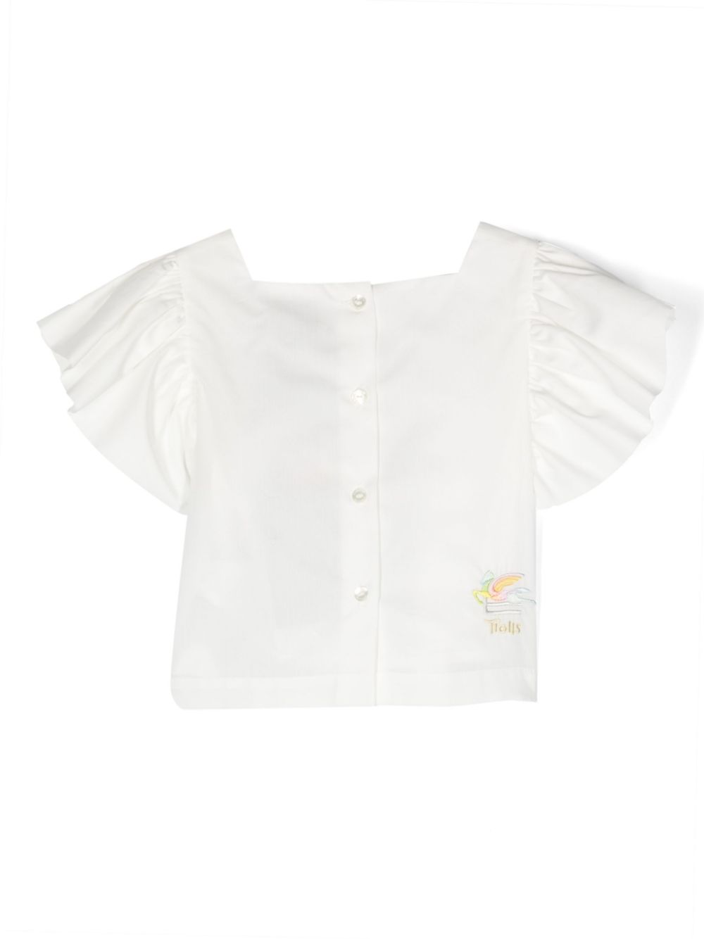 ETRO KIDS Katoenen T-shirt met print Wit