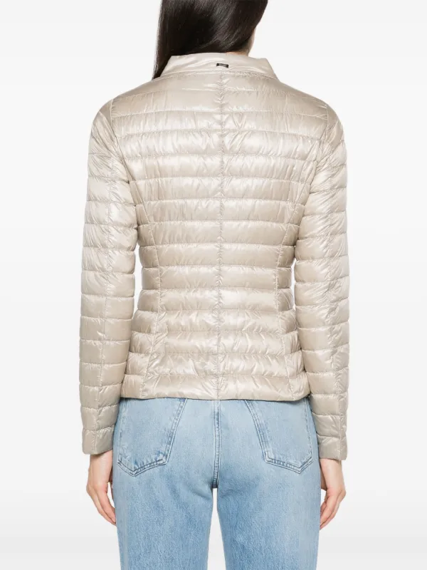 【HERNO】ELENA DOWN JACKET Herno Elena Quilted Down Jacket | Black | FARFETCH CA