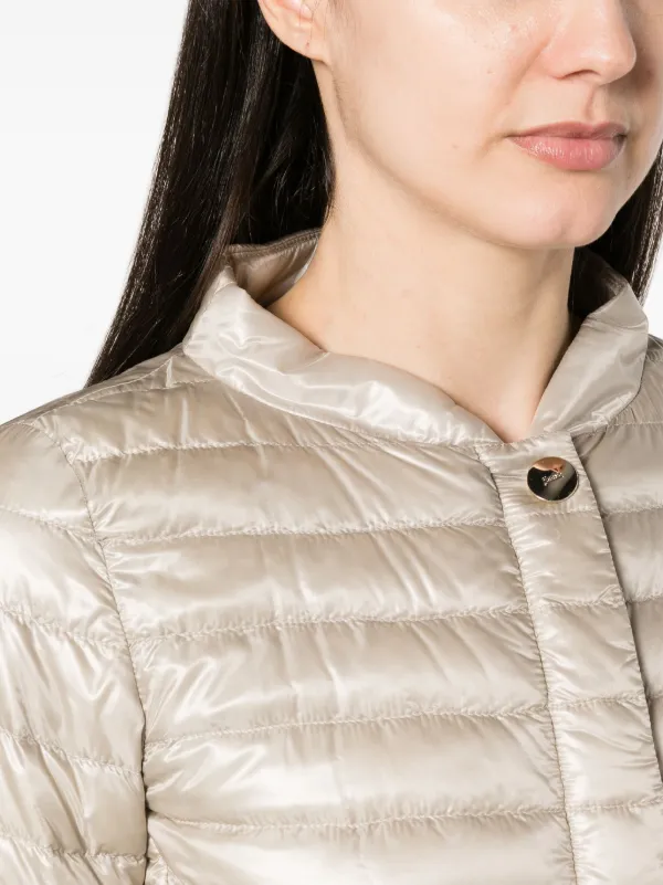 【HERNO】ELENA DOWN JACKET Herno Elena Quilted Puffer Jacket | Neutrals | FARFETCH CA