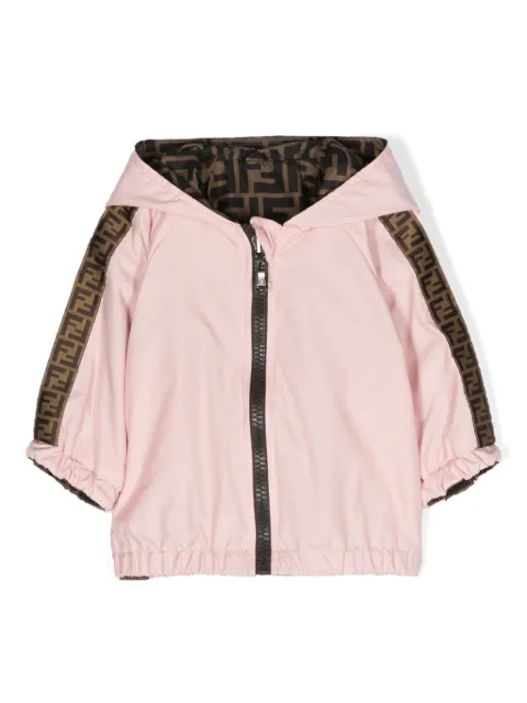 Fendi Kids جاكيت مطر بهودي ووجهين