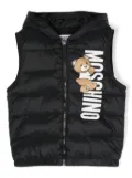 Moschino Kids Teddy Bear quilted gilet - Black